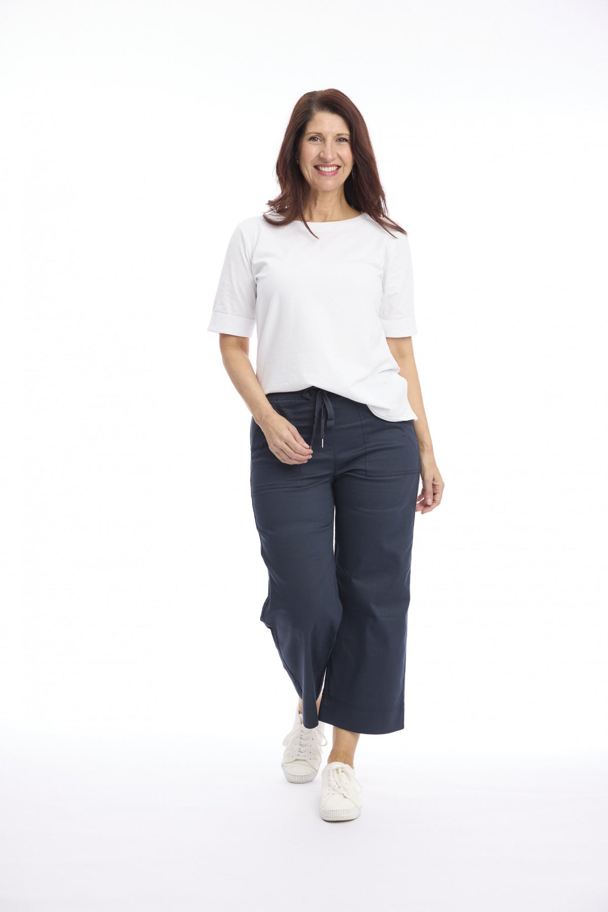 Cafe Latte Drawstring Wide Leg Pant