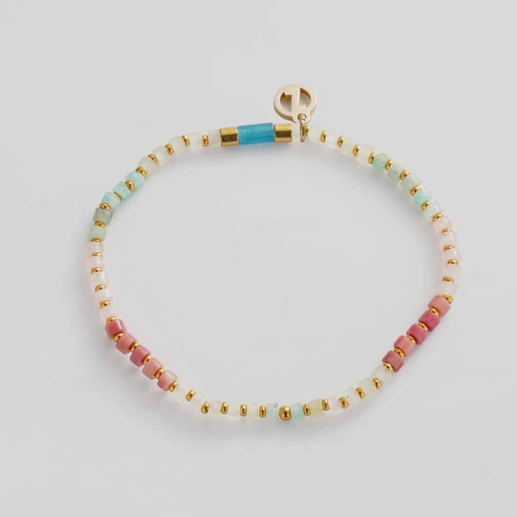 Zafino Terry Bracelet - Aqua/Coral