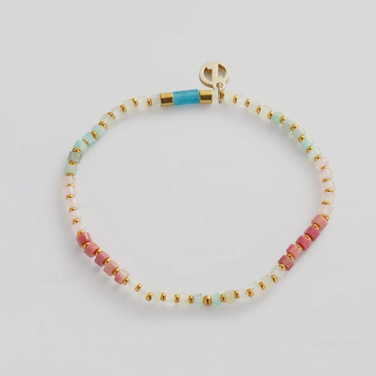 Zafino Terry Bracelet - Aqua/Coral