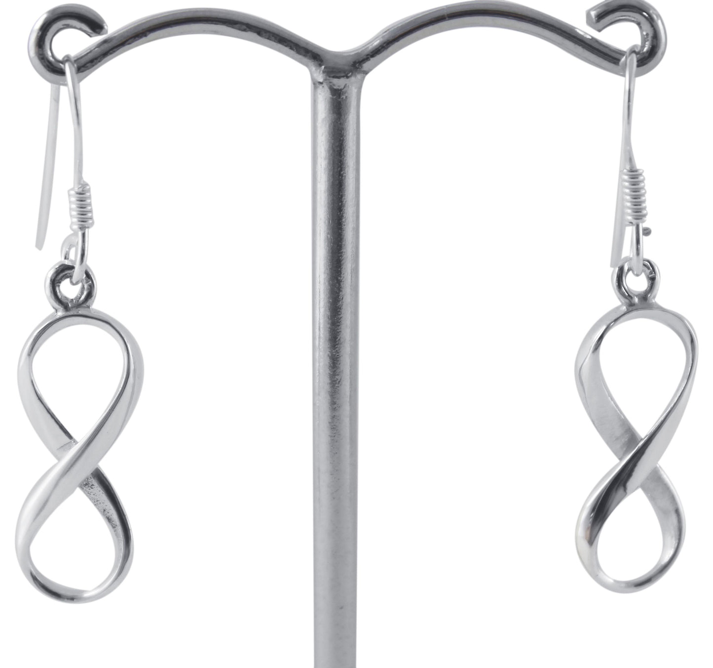 Bella Donna Silver Infinity Earrings
