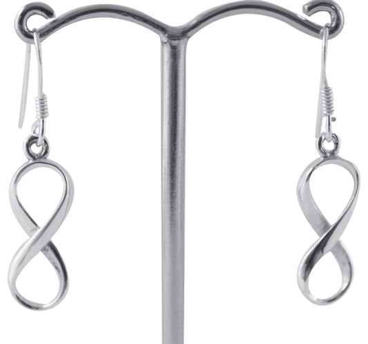 BD Sterling Silver Infinity Earrings