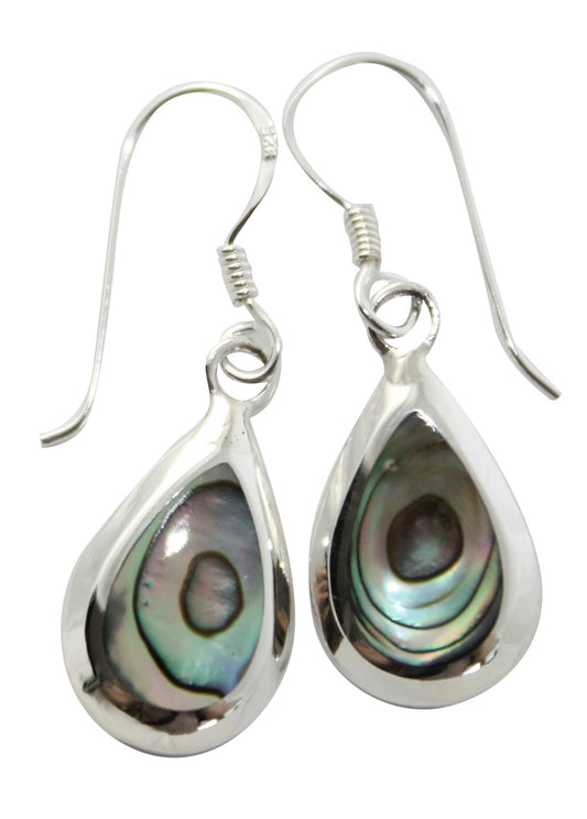 BD Sterling Silver & Paua Shell Drop Earrings
