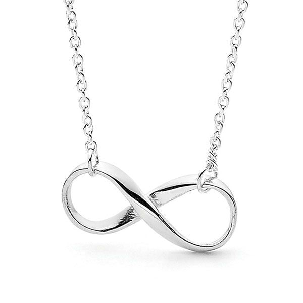 BD Sterling Silver Infinity Necklace