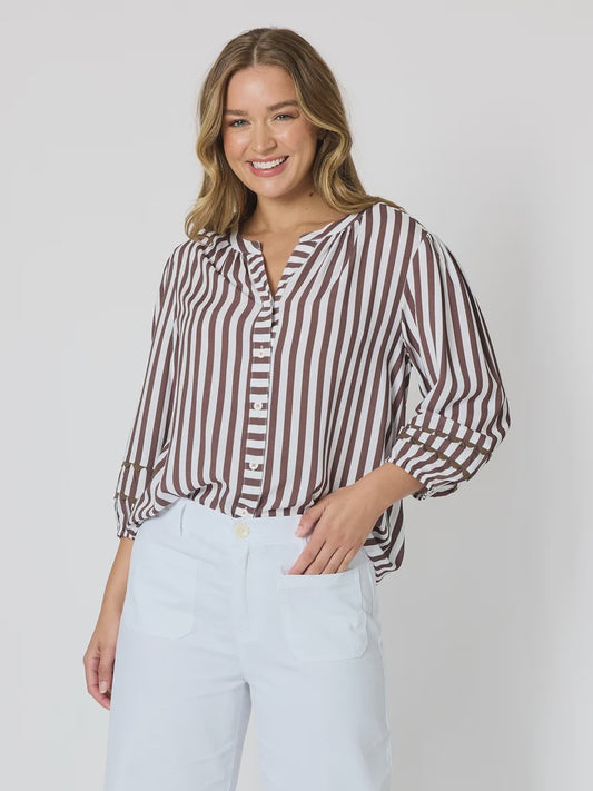 Threadz Montecito Stripe Top