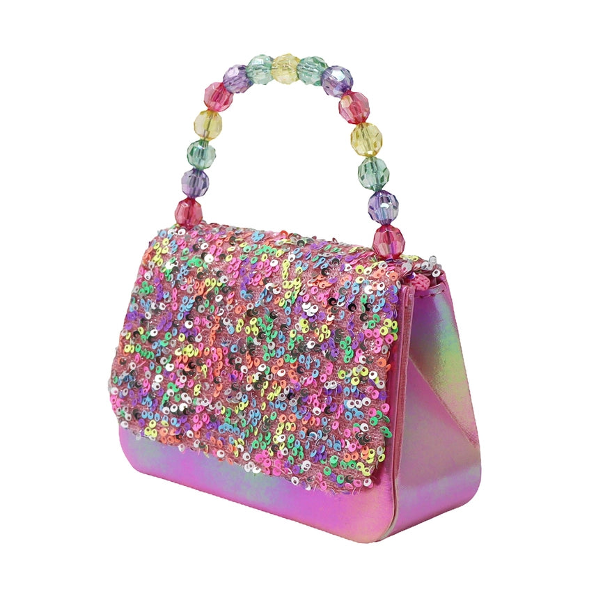 Pink Poppy Sparkly Sequin Handbag