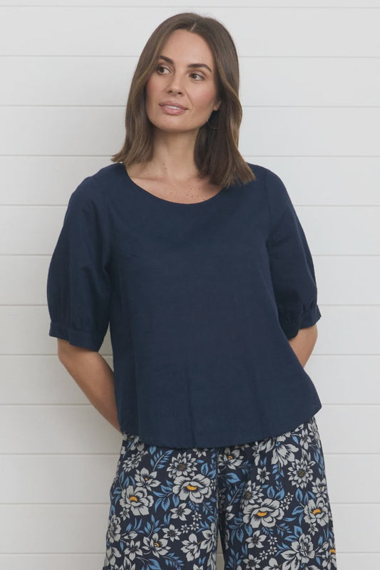 MahaShe Gigi Top Navy