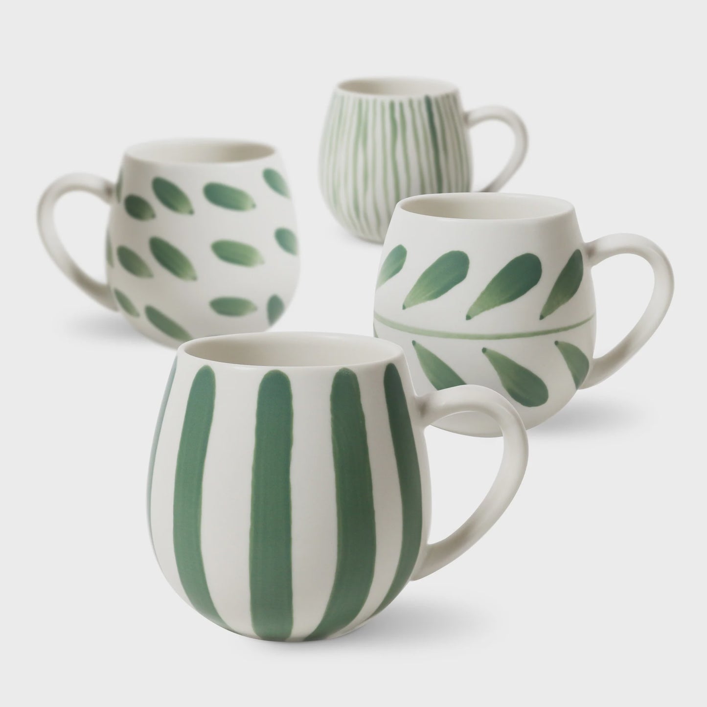 Robert Gordon Olive Brush Set/4 Hug Me Mugs