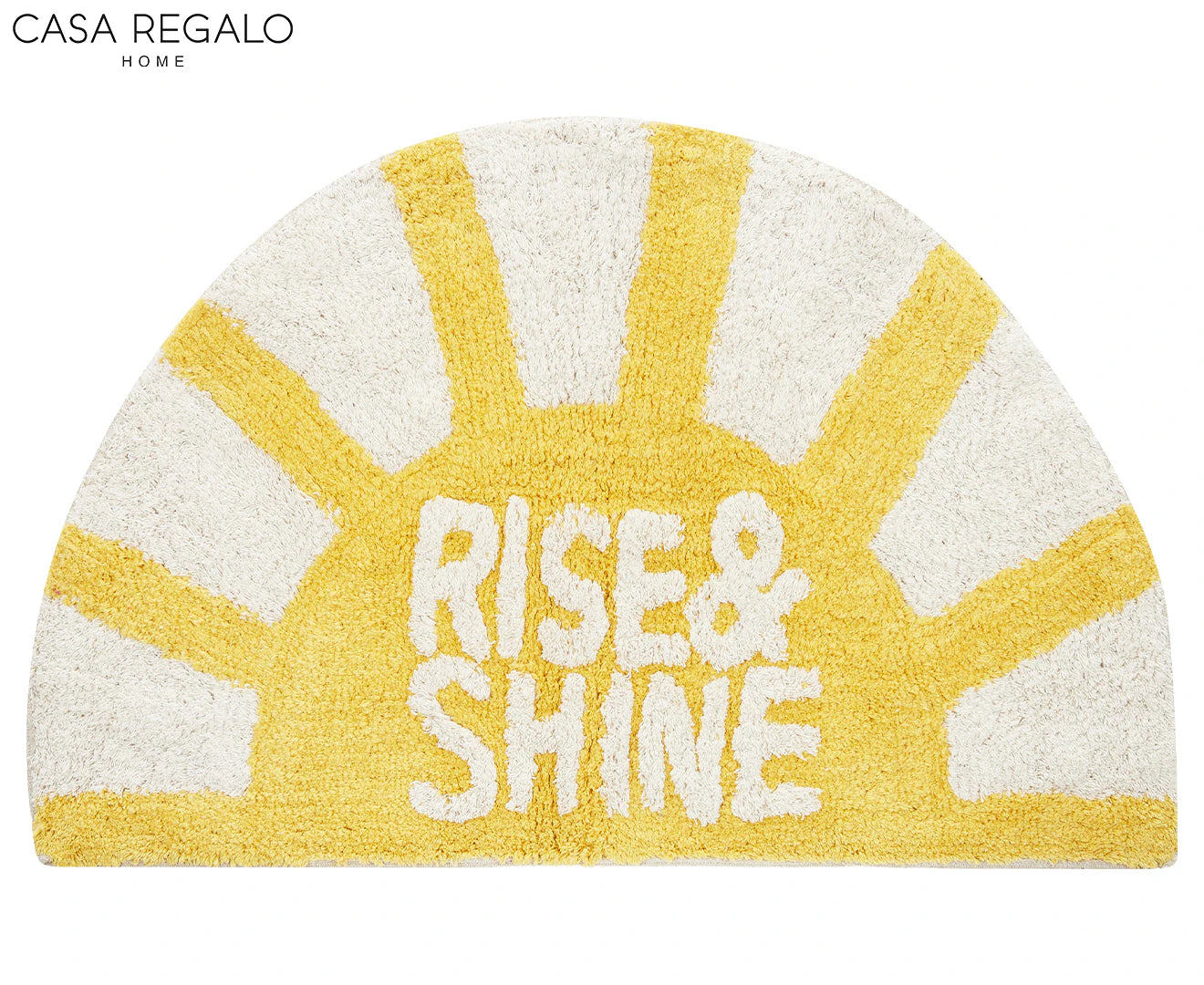 Casa Regalo Rise & Shine Cotton Bathmat Yellow