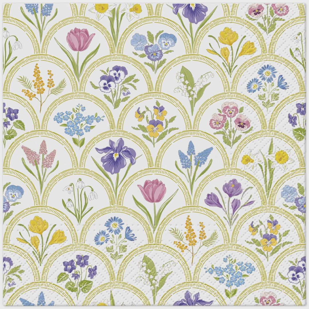PAW Lunch Napkins - Garden Medallion