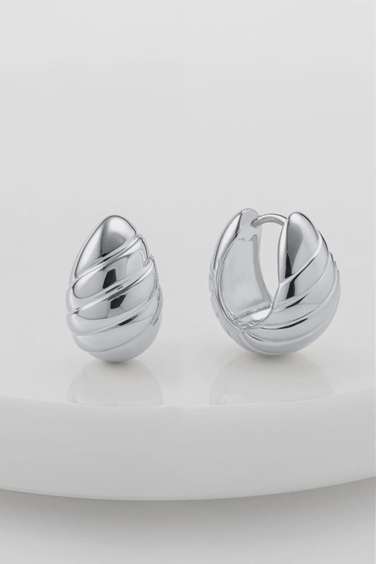 Zafino Bronte Hoop Silver Earring