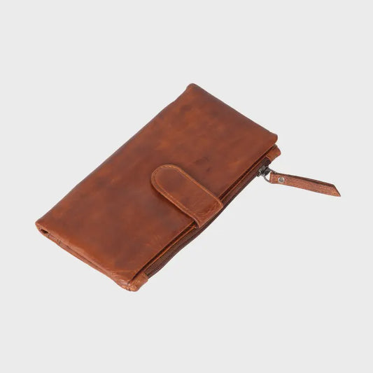 Greenwood Leather Katie Wallet - Cognac