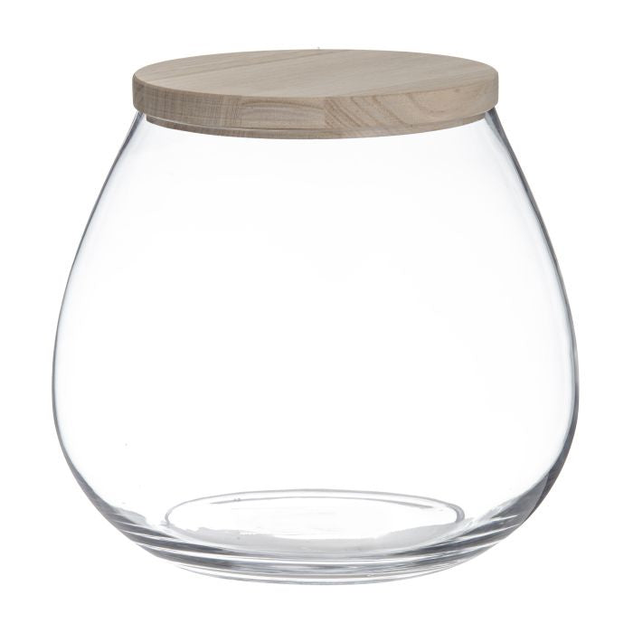 Rogue Round Clear Garden Vase