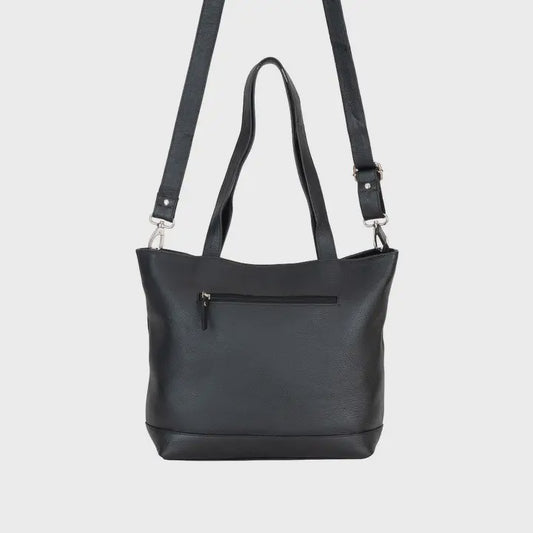 Wildera Leather Rowan Premium Tote Bag - Black