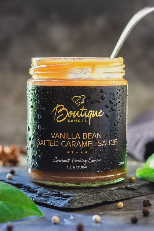 Boutique Sauces Vanilla Bean Salted Caramel Sauce 270mL