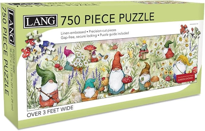 LANG Jigsaw Puzzle 750pc - Garden Gnomes