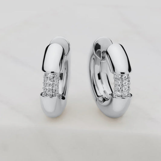 Zafino Sofia Hoop - Silver