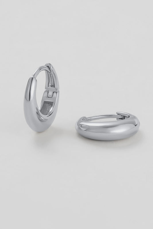 Zafino Cleo Hoop Medium Silver