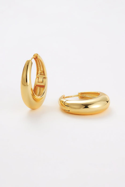 Zafino Cleo Hoop - Large - Gold