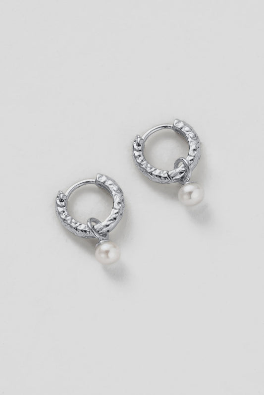 Zafino Emery Earing Pearl/Silver