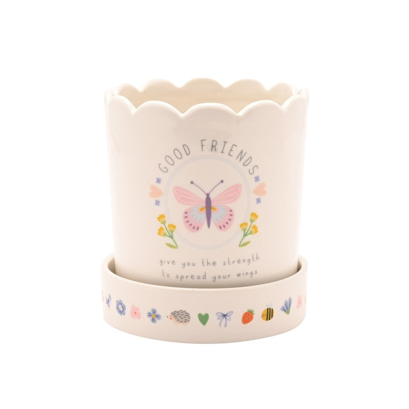 Love Life Ceramic Plant Pot