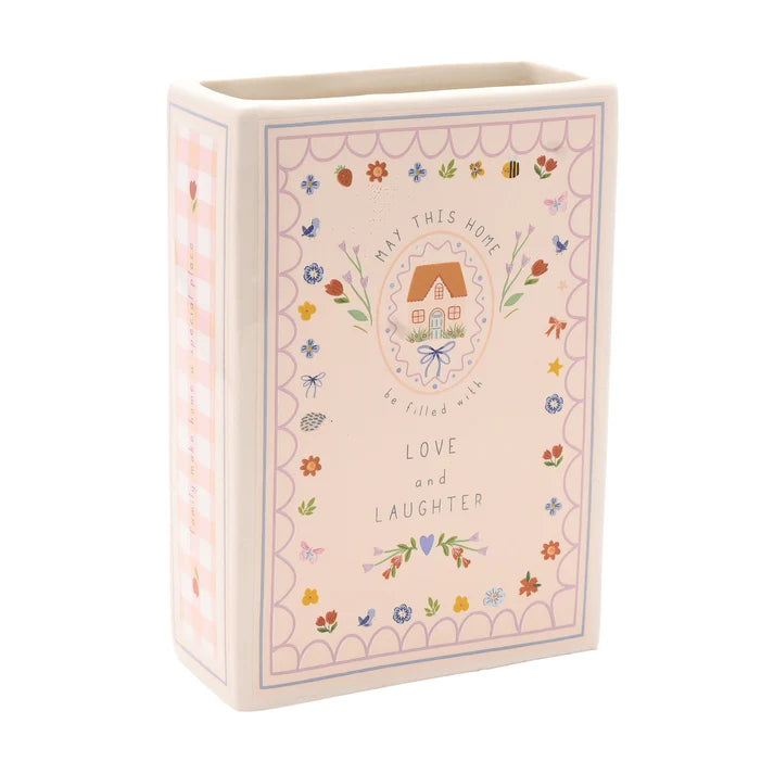 Love Life Ceramic Book Vase