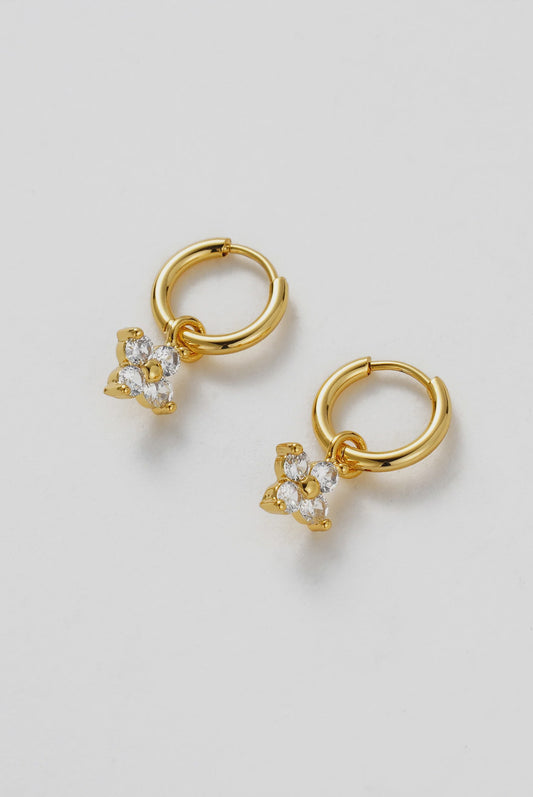 Zafino Ivy Mini Drop Gold Earrings
