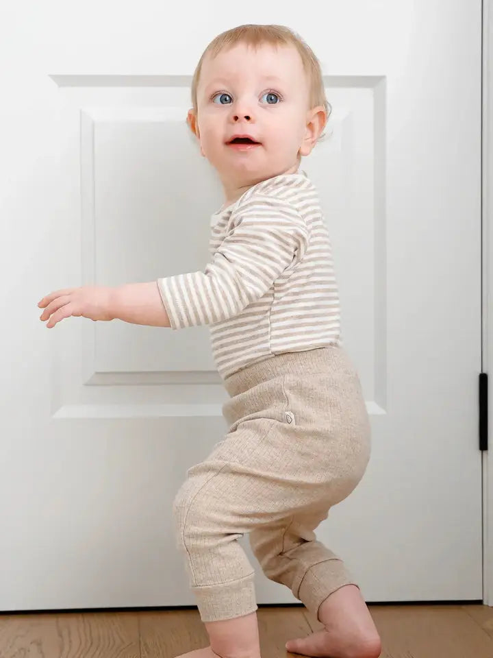 Lummi Organic Cotton Leggings - Heather Oat