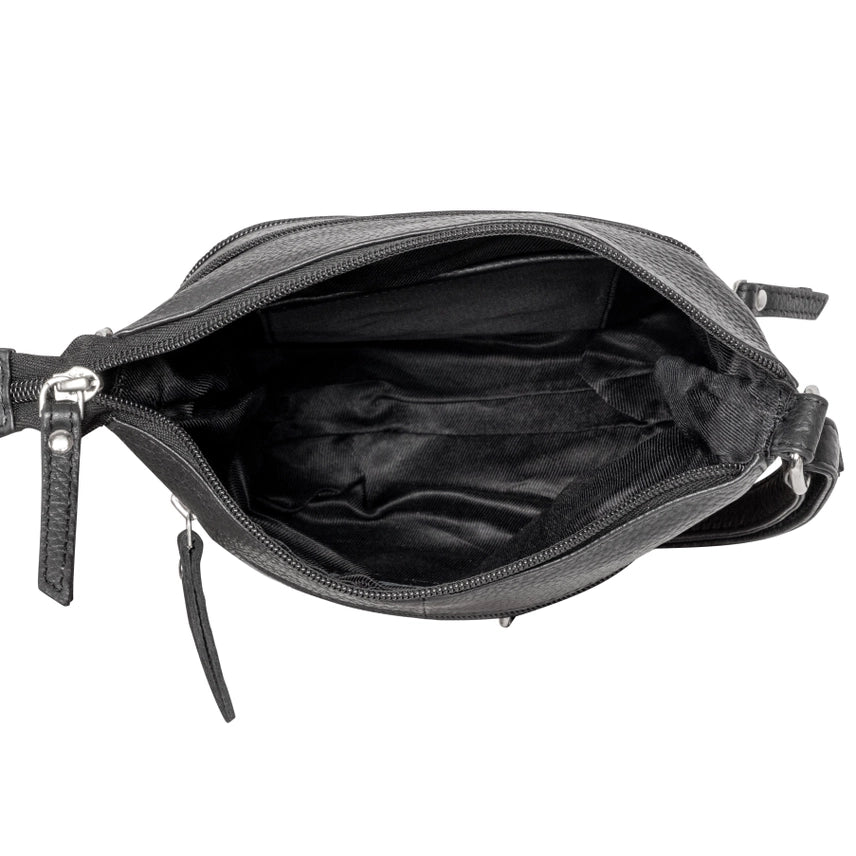 Greenwood Crossbody Leather Bag Camden - Black - 2066