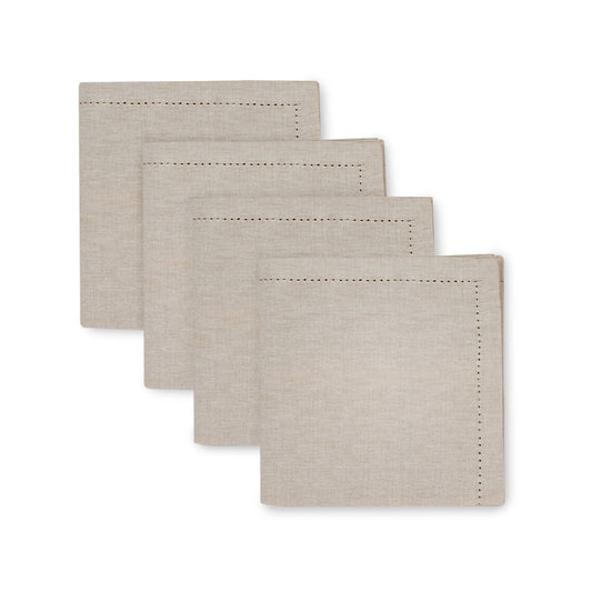 Madras Link Jetty Oatmeal Napkin Set/4