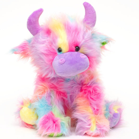 Jomanda Large Highland Coo - Rainbow