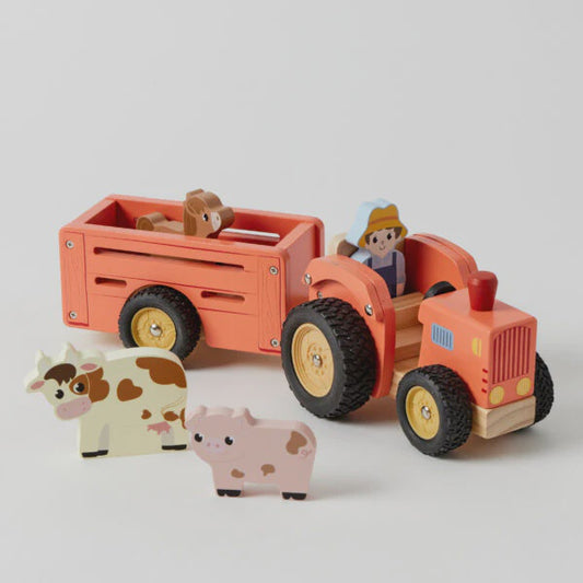 Zookabee Wooden Farm Tractor Set