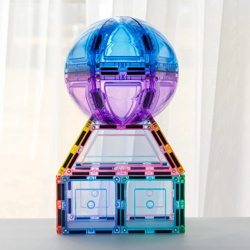 Learn & Grow Toys Magnetic Tiles Pastel Dome Pack - 22 Pieces