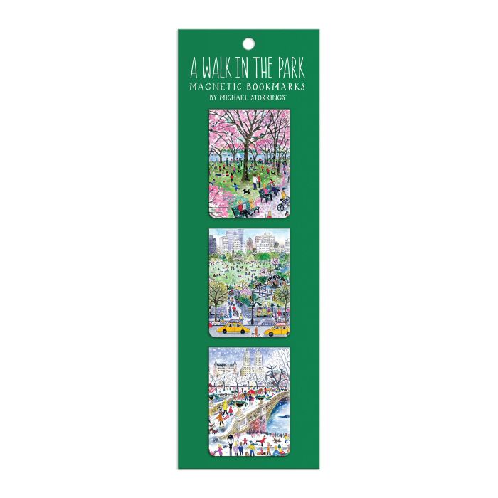 Galison Walk In The Park Pack/3 Magnetic Bookmarks