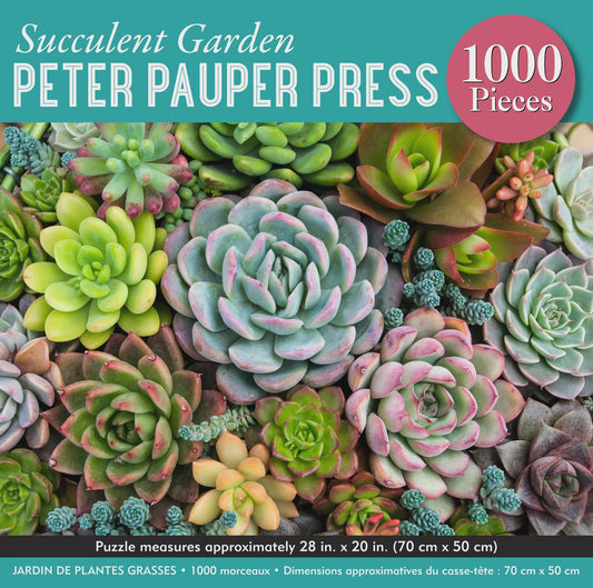 Peter Pauper 1000pc Puzzle - Succulent Garden