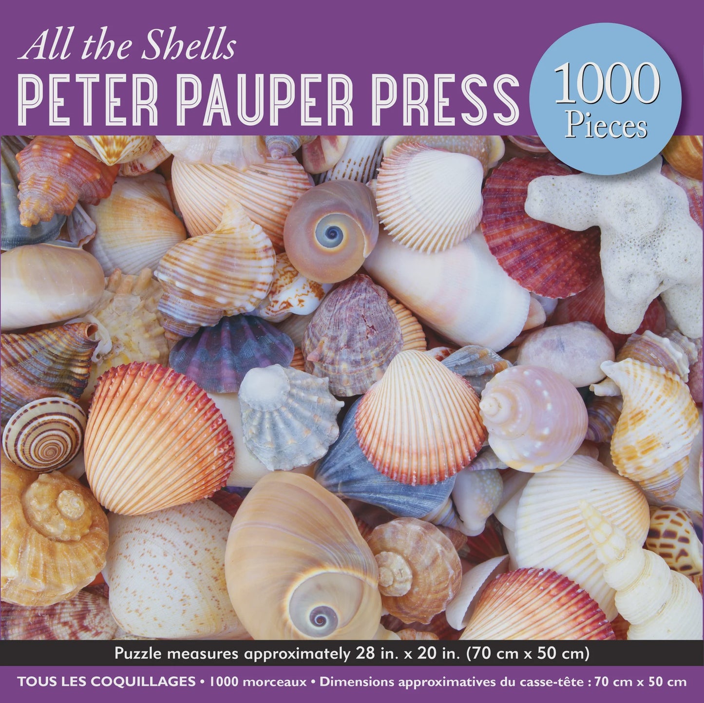 Peter Pauper 1000pc Puzzle - All the Shells