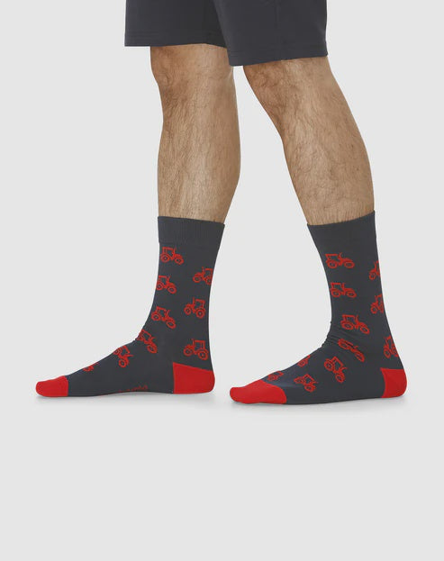 Bamboozld Men's Bamboo Socks Size 7-11 - Tractor