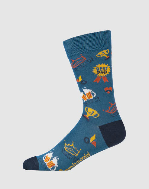 Bamboozld Mens Best Dad Bamboo Sock Size 7-11