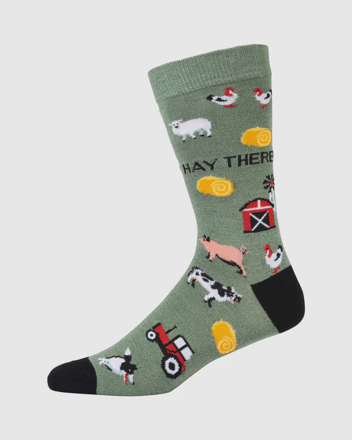 Bamboozld Mens Hay There Socks