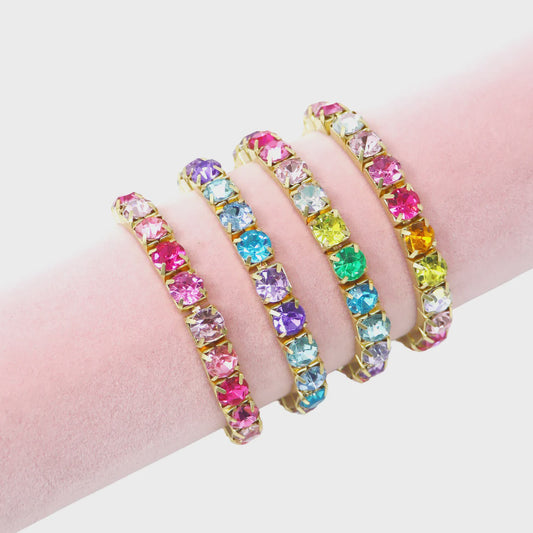 Pink Poppy Tween Luxury Bejewelled Bracelet