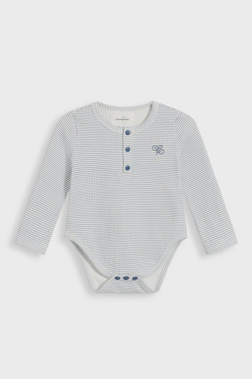 Homegrown Kids Henley Rib Bodysuit