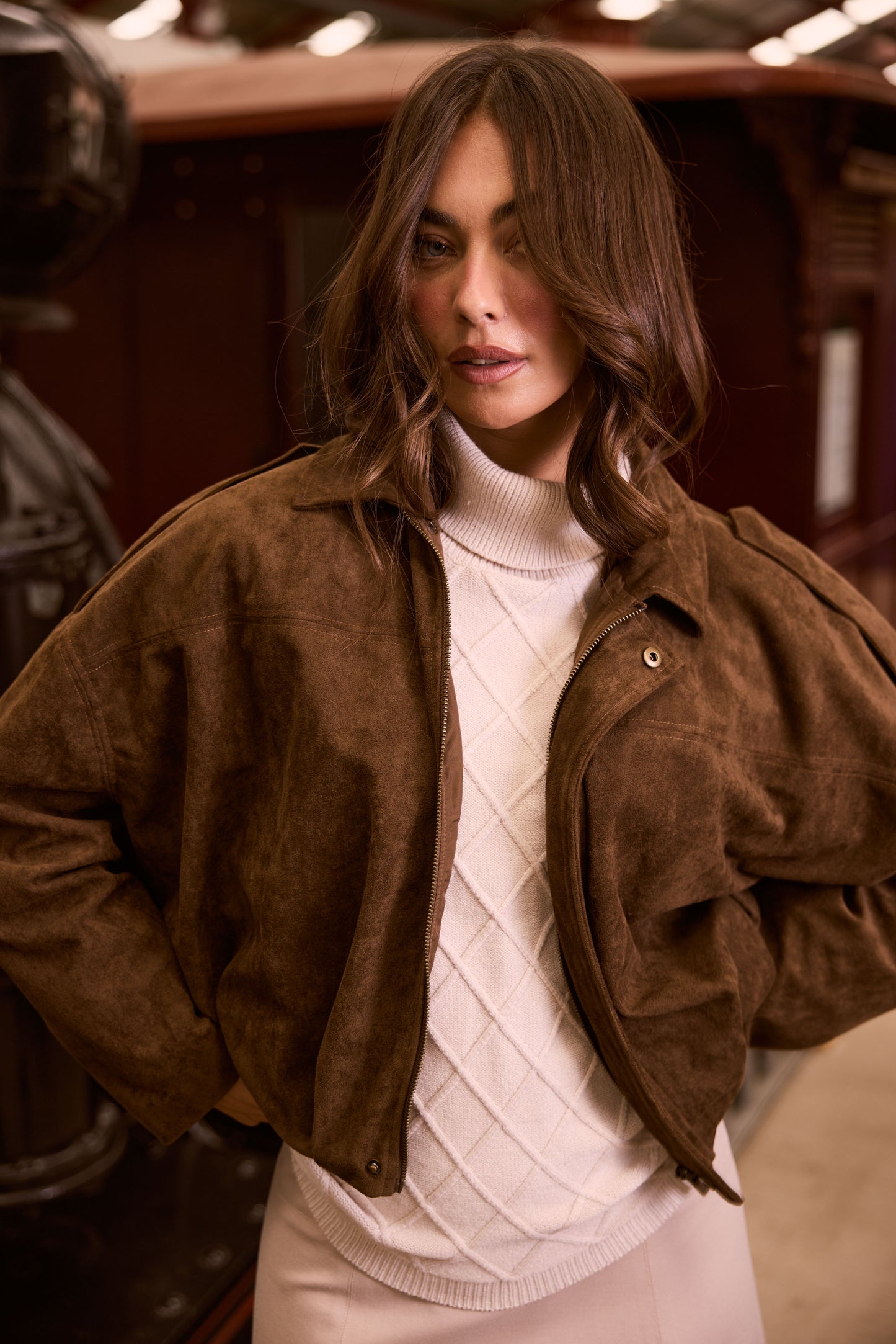 Walker Bomber Jacket Chocolate