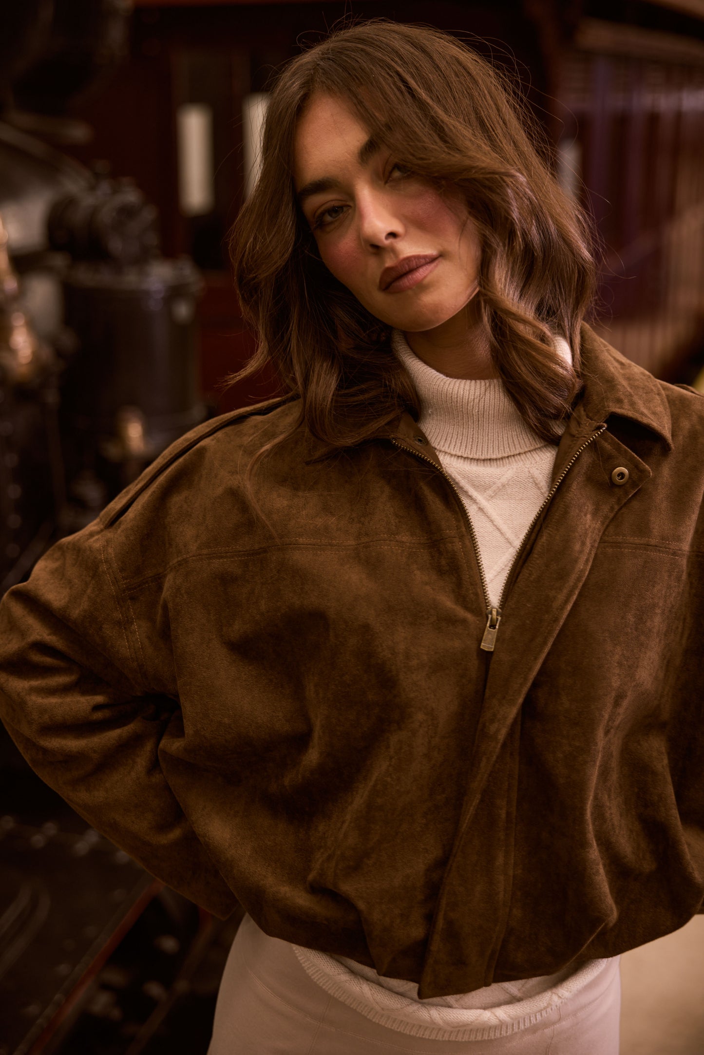 Walker Bomber Jacket Chocolate