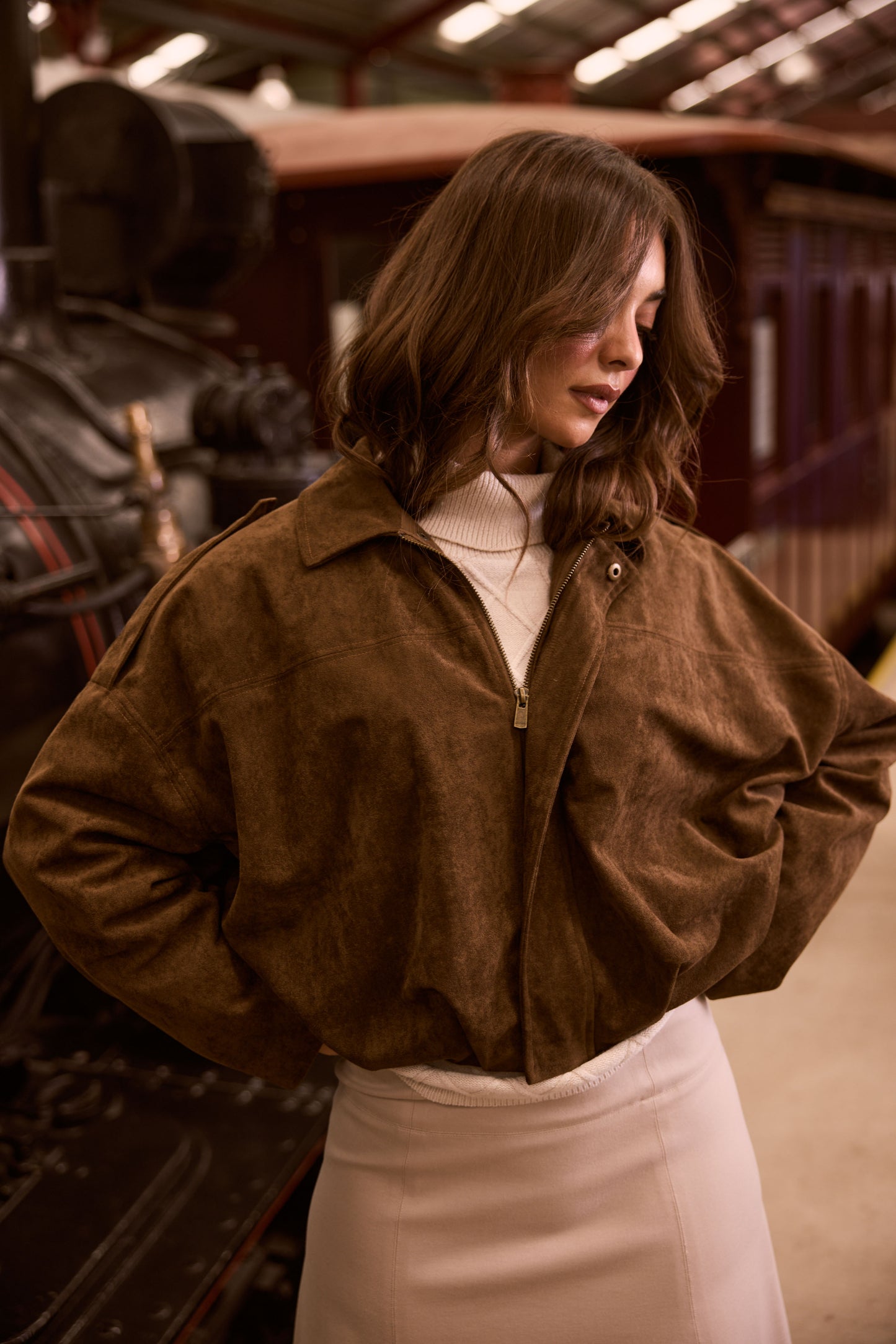 Walker Bomber Jacket Chocolate