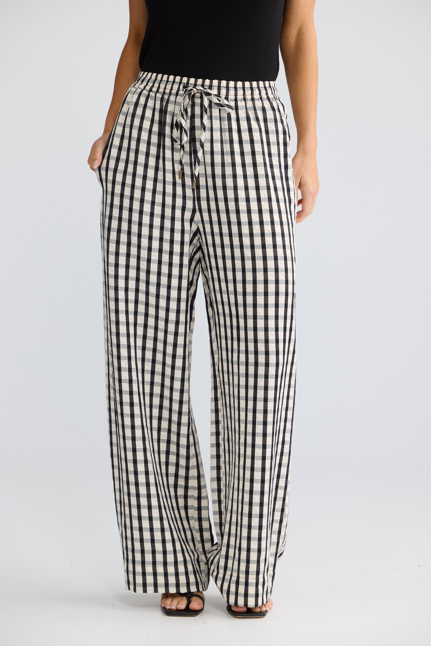 Brave + True Jude Pant Black Gingham