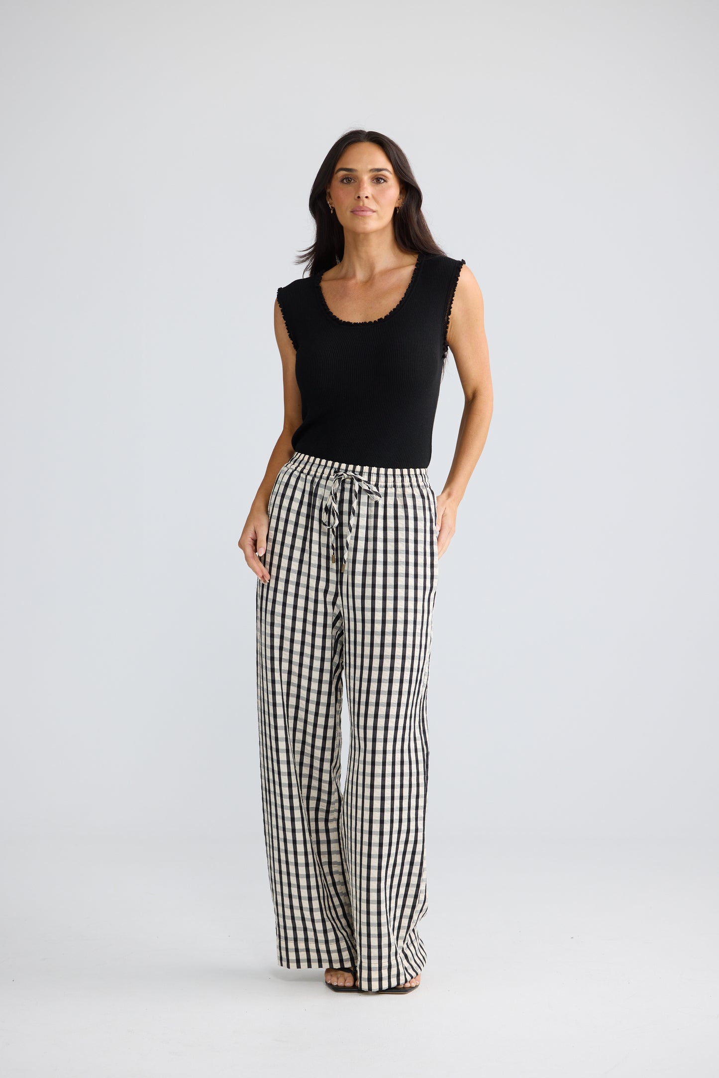 Brave + True Jude Pant Black Gingham