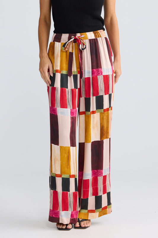 Brave + True Astrid Pant Painterly Geo