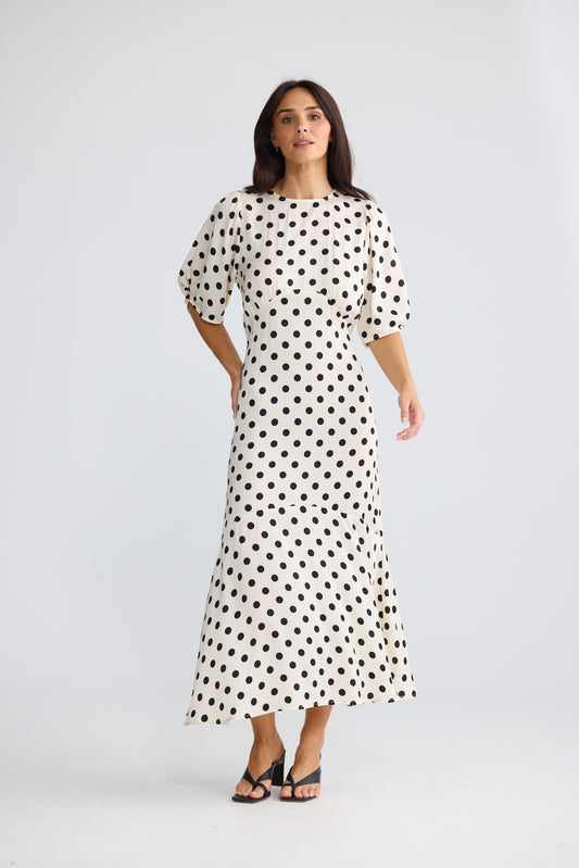 Brave+ True Jocelyn Dress Ivory Spot