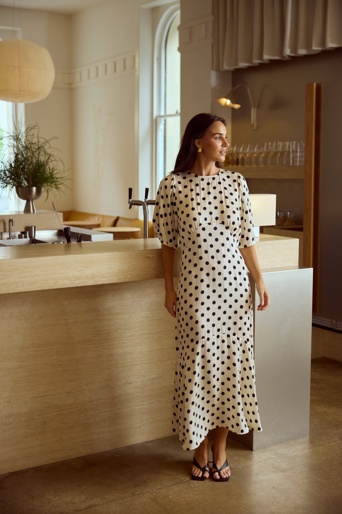 Brave+ True Jocelyn Dress Ivory Spot