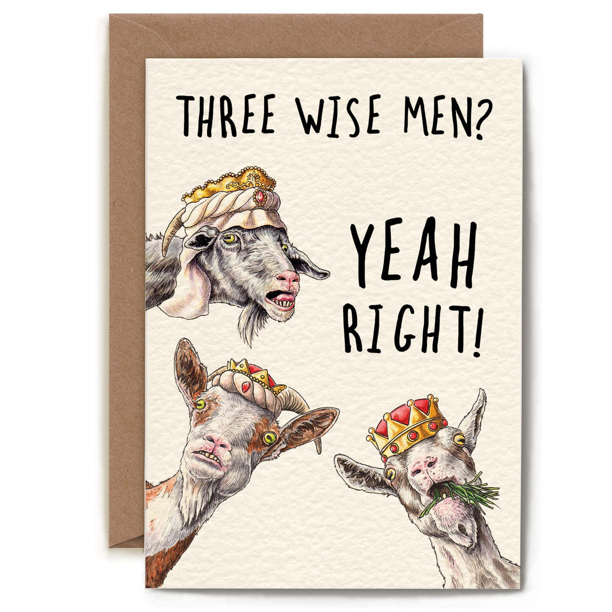 Bewilderbeest Three Wise Men Card