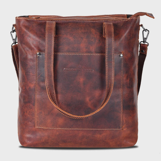 Greenwood Leather Tote Bag Bunbury - Sandal